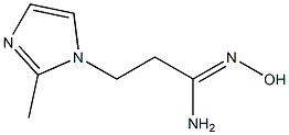 (1Z)-N'-hydroxy-3-(2-methyl-1H-imidazol-1-yl)propanimidamide Struktur