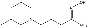 (1Z)-N'-hydroxy-4-(3-methylpiperidin-1-yl)butanimidamide Struktur