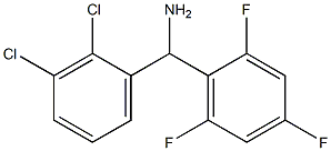 (2,3-dichlorophenyl)(2,4,6-trifluorophenyl)methanamine Struktur