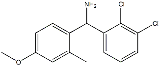 (2,3-dichlorophenyl)(4-methoxy-2-methylphenyl)methanamine Struktur