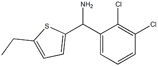 (2,3-dichlorophenyl)(5-ethylthiophen-2-yl)methanamine Struktur