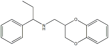 (2,3-dihydro-1,4-benzodioxin-2-ylmethyl)(1-phenylpropyl)amine Struktur