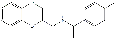 (2,3-dihydro-1,4-benzodioxin-2-ylmethyl)[1-(4-methylphenyl)ethyl]amine Struktur