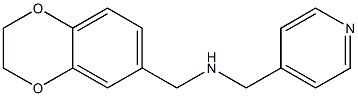 (2,3-dihydro-1,4-benzodioxin-6-ylmethyl)(pyridin-4-ylmethyl)amine Struktur