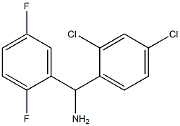 (2,4-dichlorophenyl)(2,5-difluorophenyl)methanamine Struktur