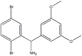 (2,5-dibromophenyl)(3,5-dimethoxyphenyl)methanamine Struktur