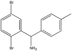 (2,5-dibromophenyl)(4-methylphenyl)methanamine Struktur