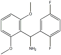 (2,5-difluorophenyl)(2,6-dimethoxyphenyl)methanamine Struktur