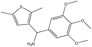 (2,5-dimethylthiophen-3-yl)(3,4,5-trimethoxyphenyl)methanamine Struktur