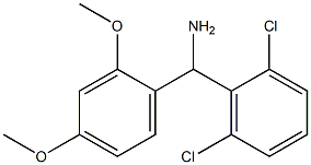 (2,6-dichlorophenyl)(2,4-dimethoxyphenyl)methanamine Struktur