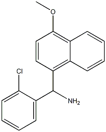 (2-chlorophenyl)(4-methoxynaphthalen-1-yl)methanamine Struktur