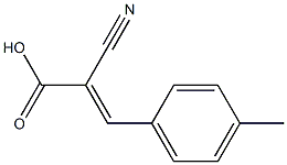 (2E)-2-cyano-3-(4-methylphenyl)prop-2-enoic acid Struktur