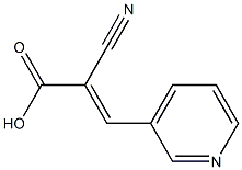 (2E)-2-cyano-3-pyridin-3-ylacrylic acid Struktur