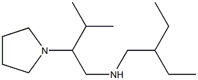 (2-ethylbutyl)[3-methyl-2-(pyrrolidin-1-yl)butyl]amine Struktur