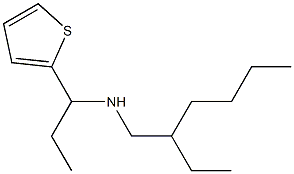 (2-ethylhexyl)[1-(thiophen-2-yl)propyl]amine Struktur