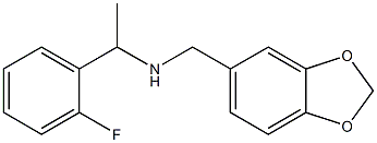 (2H-1,3-benzodioxol-5-ylmethyl)[1-(2-fluorophenyl)ethyl]amine Struktur