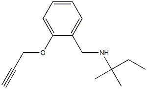 (2-methylbutan-2-yl)({[2-(prop-2-yn-1-yloxy)phenyl]methyl})amine Struktur