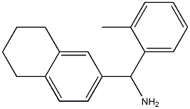 (2-methylphenyl)(5,6,7,8-tetrahydronaphthalen-2-yl)methanamine Struktur