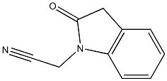 (2-oxo-2,3-dihydro-1H-indol-1-yl)acetonitrile Struktur