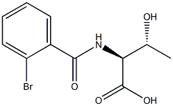 (2S,3R)-2-[(2-bromobenzoyl)amino]-3-hydroxybutanoic acid Struktur