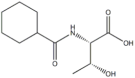 (2S,3R)-2-[(cyclohexylcarbonyl)amino]-3-hydroxybutanoic acid Struktur