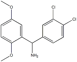 (3,4-dichlorophenyl)(2,5-dimethoxyphenyl)methanamine Struktur