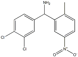 (3,4-dichlorophenyl)(2-methyl-5-nitrophenyl)methanamine Struktur