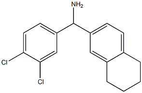 (3,4-dichlorophenyl)(5,6,7,8-tetrahydronaphthalen-2-yl)methanamine Struktur