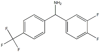 (3,4-difluorophenyl)[4-(trifluoromethyl)phenyl]methanamine Struktur