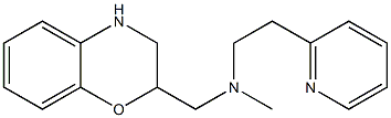 (3,4-dihydro-2H-1,4-benzoxazin-2-ylmethyl)(methyl)[2-(pyridin-2-yl)ethyl]amine Struktur