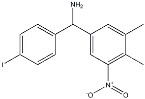 (3,4-dimethyl-5-nitrophenyl)(4-iodophenyl)methanamine Struktur