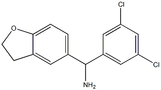 (3,5-dichlorophenyl)(2,3-dihydro-1-benzofuran-5-yl)methanamine Struktur