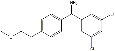 (3,5-dichlorophenyl)[4-(2-methoxyethyl)phenyl]methanamine Struktur