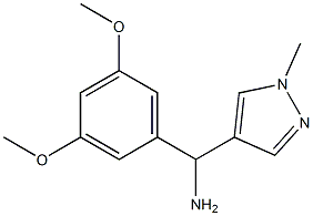 (3,5-dimethoxyphenyl)(1-methyl-1H-pyrazol-4-yl)methanamine Struktur