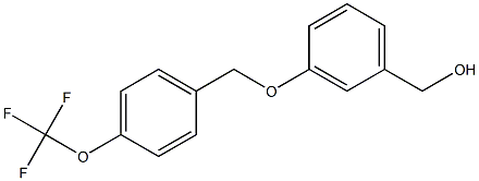 (3-{[4-(trifluoromethoxy)phenyl]methoxy}phenyl)methanol Struktur