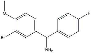 (3-bromo-4-methoxyphenyl)(4-fluorophenyl)methanamine Struktur