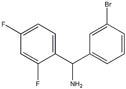 (3-bromophenyl)(2,4-difluorophenyl)methanamine Struktur