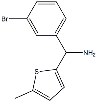 (3-bromophenyl)(5-methylthiophen-2-yl)methanamine Struktur