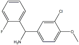 (3-chloro-4-methoxyphenyl)(2-fluorophenyl)methanamine Struktur