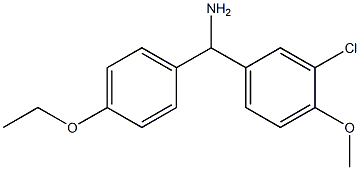 (3-chloro-4-methoxyphenyl)(4-ethoxyphenyl)methanamine Struktur