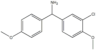 (3-chloro-4-methoxyphenyl)(4-methoxyphenyl)methanamine Struktur