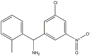 (3-chloro-5-nitrophenyl)(2-methylphenyl)methanamine Struktur