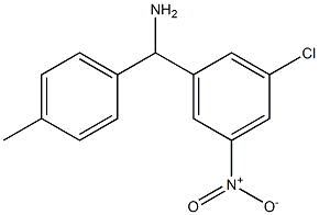 (3-chloro-5-nitrophenyl)(4-methylphenyl)methanamine Struktur