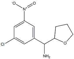 (3-chloro-5-nitrophenyl)(oxolan-2-yl)methanamine Struktur