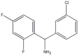 (3-chlorophenyl)(2,4-difluorophenyl)methanamine Struktur