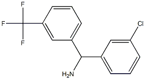 (3-chlorophenyl)[3-(trifluoromethyl)phenyl]methanamine Struktur