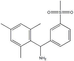 (3-methanesulfonylphenyl)(2,4,6-trimethylphenyl)methanamine Struktur