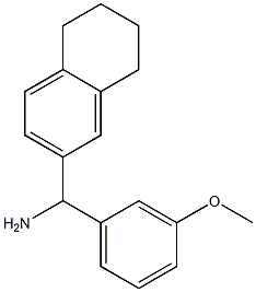 (3-methoxyphenyl)(5,6,7,8-tetrahydronaphthalen-2-yl)methanamine Struktur