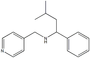 (3-methyl-1-phenylbutyl)(pyridin-4-ylmethyl)amine Struktur