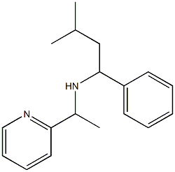 (3-methyl-1-phenylbutyl)[1-(pyridin-2-yl)ethyl]amine Struktur